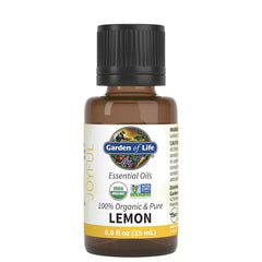 Essential Oils 100% Organic & Pure Lemon 0.5 fl oz (15 ml) Liquid