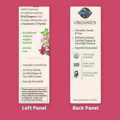 Organics Oil of Oregano Seasonal Drops† Liquid