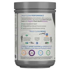SPORT Organic Plant-Based Recovery Blackberry Lemonade 15.7 oz (446g) Powder