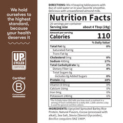 Sprouted Barley Protein + Probiotics Powder - Chocolate