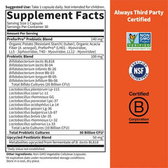 Dr. Formulated Probiotics 30 Billion 30 Capsules