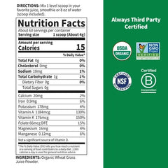 Raw Organic Perfect Food Wheat Grass Juice Powder