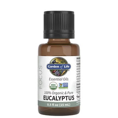Essential Oils 100% Organic & Pure Eucalyptus 0.5 fl oz (15 ml) Liquid