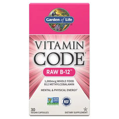 Vitamin Code Raw B-12 1,000mcg Capsules