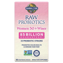 Raw Probiotics Women Cooler 50 & Wiser 90 Capsules