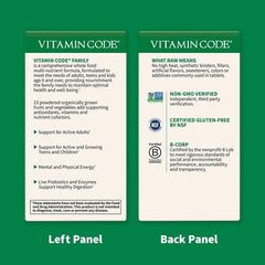 Vitamin Code Family Multivitamin 120 Capsules